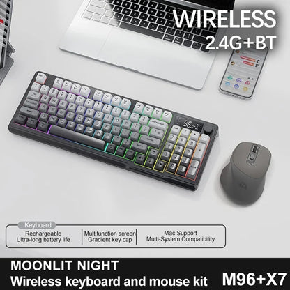 M96 Bluetooth Mechanical Keyboard with Display Screen