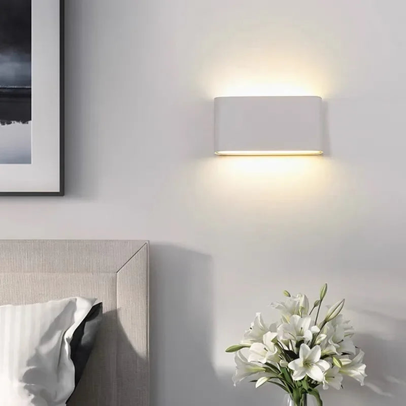 Aluminium Up and Down Wall Light, 12W, 90 to 260V