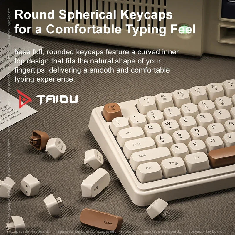 82 Key 75% RGB Keyboard with Spherical Keycaps