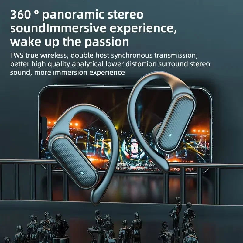 Ear Hook Sports Earbuds, True Wireless, Noise Cancelling