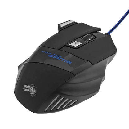 Seven Button Backlit Gaming Mouse, 5500 DPI, Wired