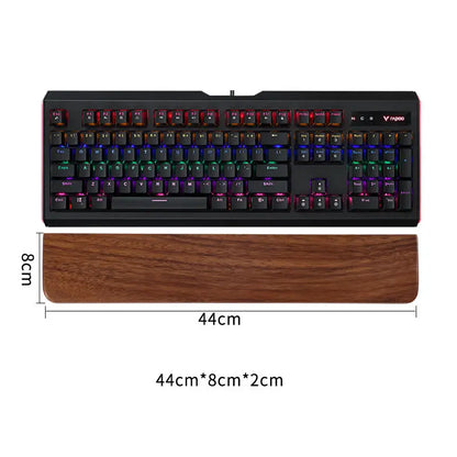 Walnut Wood Keyboard Wrist Rest, Five Sizes