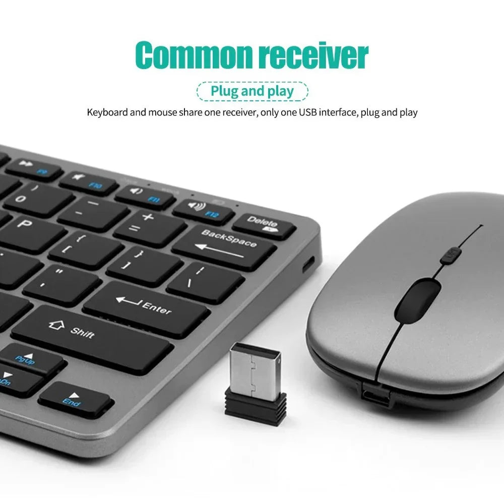 KM02 Wireless Keyboard, Bluetooth 5.0 and 2.4G