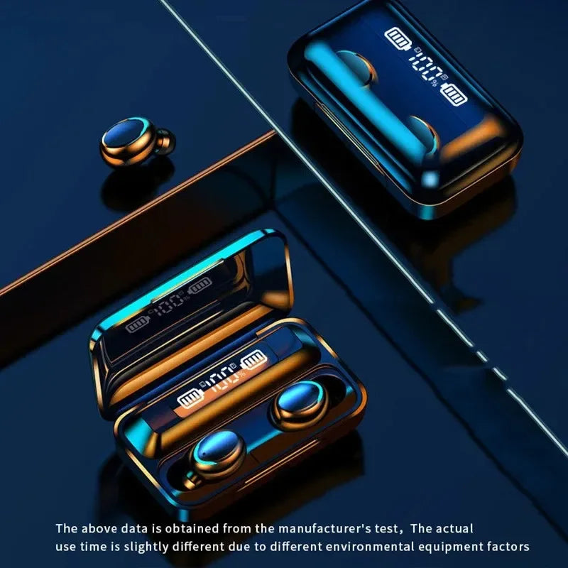 TWS Wireless Earbuds with LED Display and Charging Case