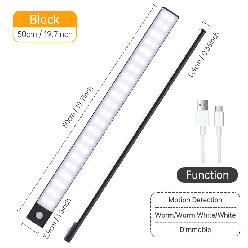 Motion Sensor Cabinet Light Bar, 10 to 50 cm