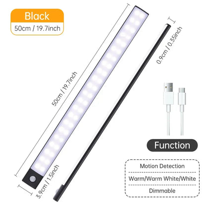 Motion Sensor Cabinet Light Bar, 10 to 50 cm