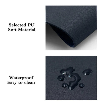 PU Leather Mouse Pad, Waterproof, 19 x 23 cm
