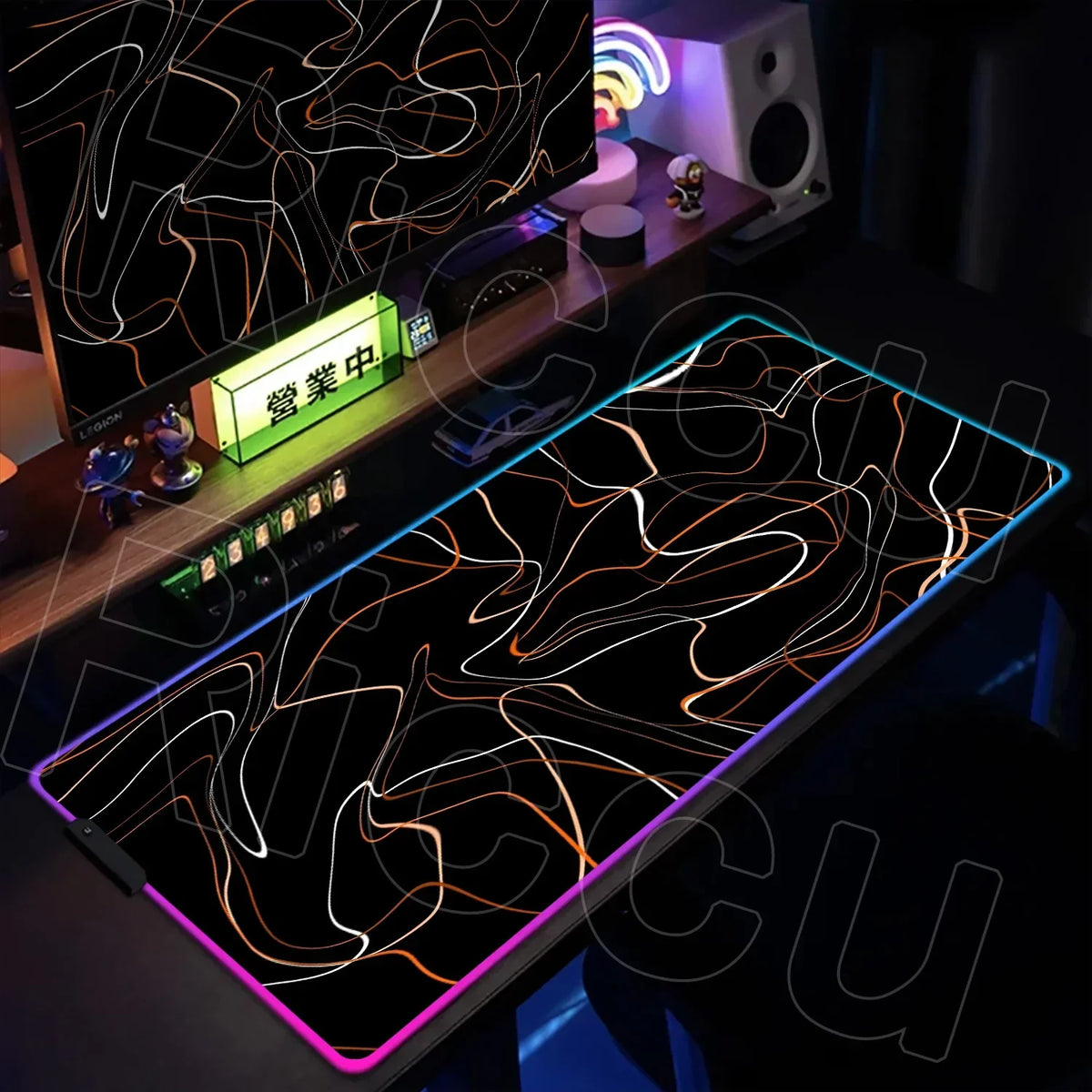 RGB Extended Gaming Mouse Pad, up to 1000 x 500 mm